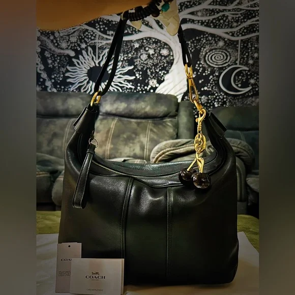 Vintage Y2K Coach Black soft Leather hobo shoulder bag 2001 years ❌70% OFF SALE❌ - Picture 12 of 17